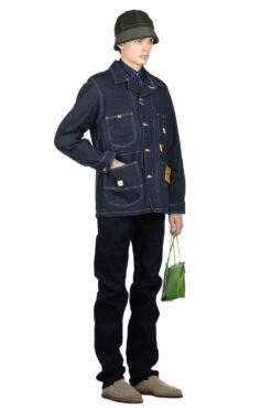 11oz Blue Denim Work Coat -Menswear Rise Sales Store Sugar Cane 11oz Blue Denim Work Coat SC14371 421 noe 08