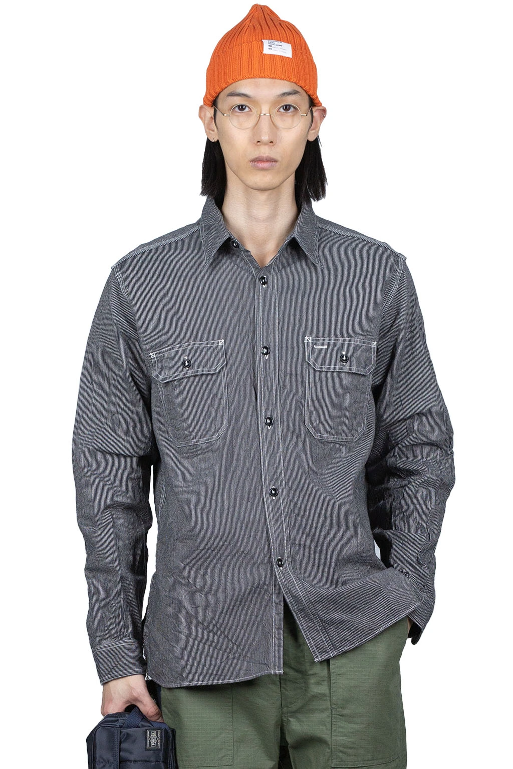 Jean Cord Work Shirt - Black 1 Jean Cord Work Shirt - Black