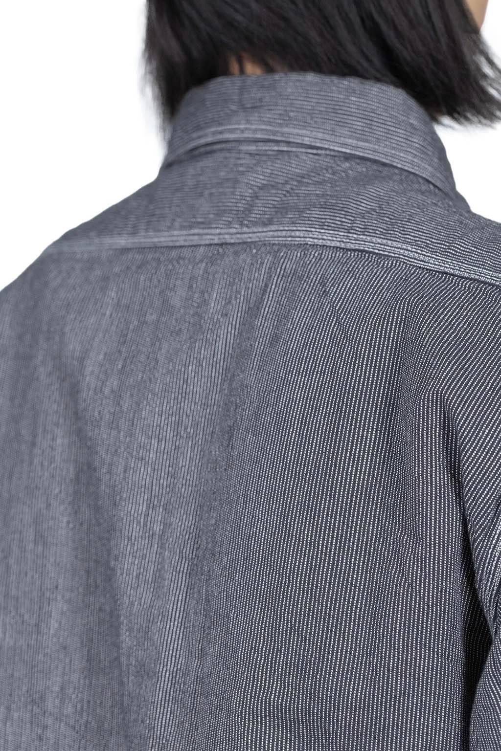 Jean Cord Work Shirt - Black 6 Jean Cord Work Shirt - Black - Image 6