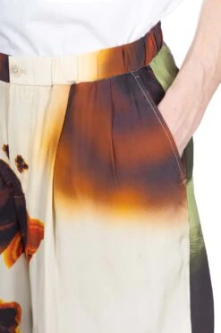 SILK ABOVE-THE KNEE SHORTS - Orange -Menswear Rise Sales Store TAAKK SILK ABOVE THE KNEE SHORTS Orange TA24SS PT036 OR 05 m