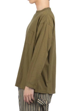 Venice Beach Long Sleeve T-Shirt - Khaki -Menswear Rise Sales Store Tigre Brocante Venice Beach Long Sleeve T Shirt Khaki TPO 64 TBC1 003