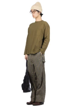 Venice Beach Long Sleeve T-Shirt - Khaki -Menswear Rise Sales Store Tigre Brocante Venice Beach Long Sleeve T Shirt Khaki TPO 64 TBC1 007