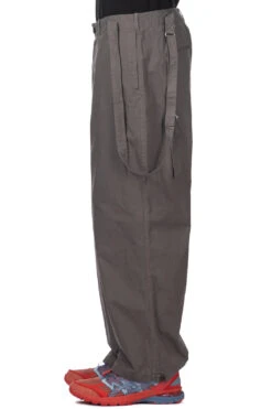 Zimbabwe Suspender Cargo Pants - Grey -Menswear Rise Sales Store Tigre Brocante Zimbabwe Suspender Cargo Pants Grey PT97F80212 03