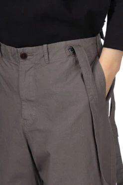 Zimbabwe Suspender Cargo Pants - Grey -Menswear Rise Sales Store Tigre Brocante Zimbabwe Suspender Cargo Pants Grey PT97F80212 05