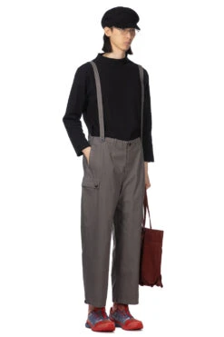 Zimbabwe Suspender Cargo Pants - Grey -Menswear Rise Sales Store Tigre Brocante Zimbabwe Suspender Cargo Pants Grey PT97F80212 08