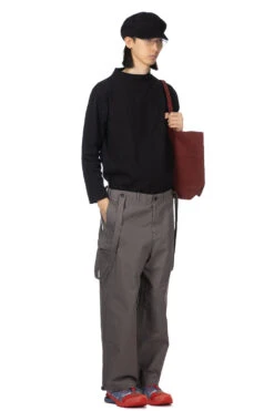 Zimbabwe Suspender Cargo Pants - Grey -Menswear Rise Sales Store Tigre Brocante Zimbabwe Suspender Cargo Pants Grey PT97F80212 09