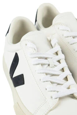 Veja Campo Chromefree Leather - Extra White X Black -Menswear Rise Sales Store VEJA Campo Chromefree Leather Extra White x Black CP0501537 noe 06