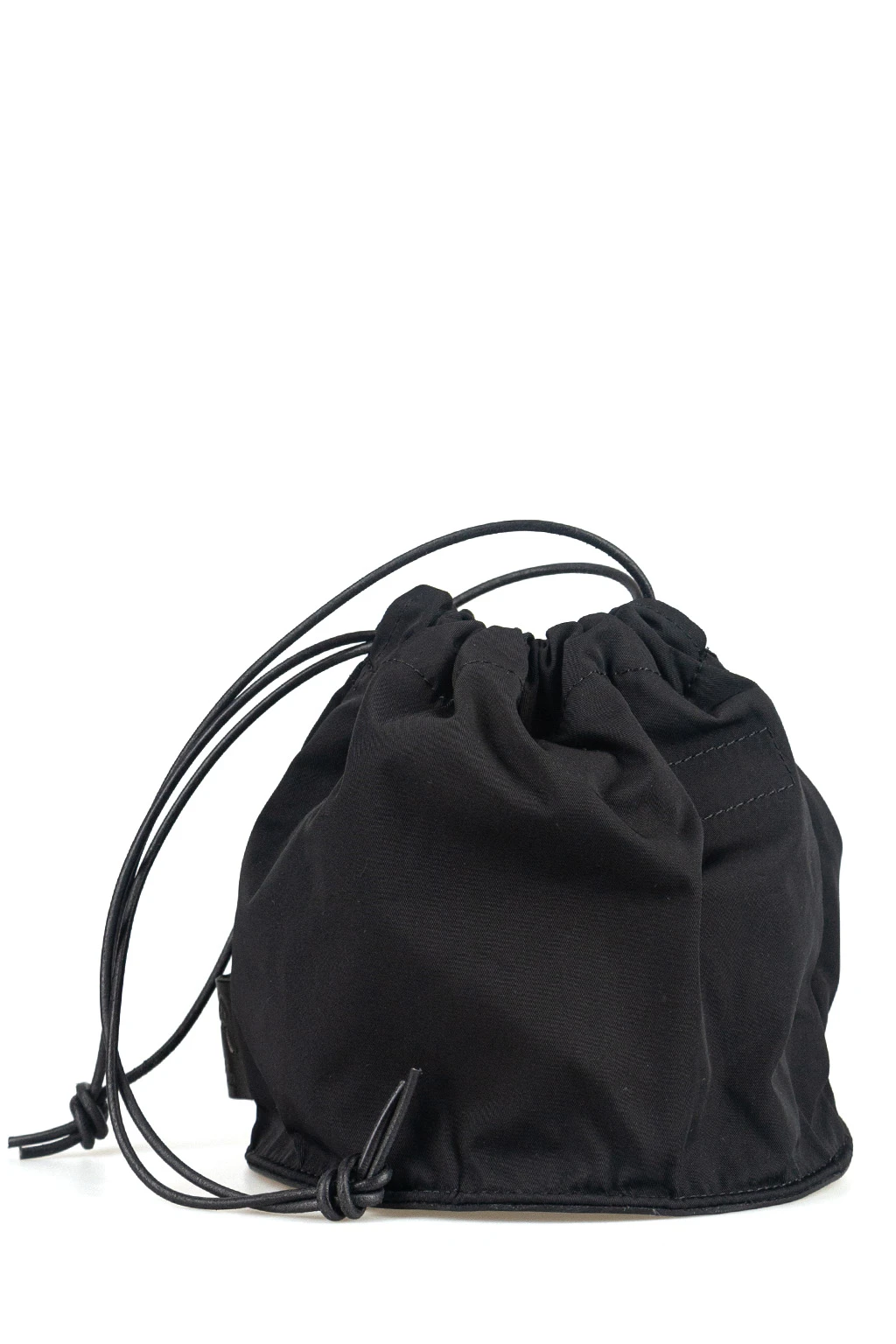 Gabardine Drawstring Bag - Black 1 Gabardine Drawstring Bag - Black