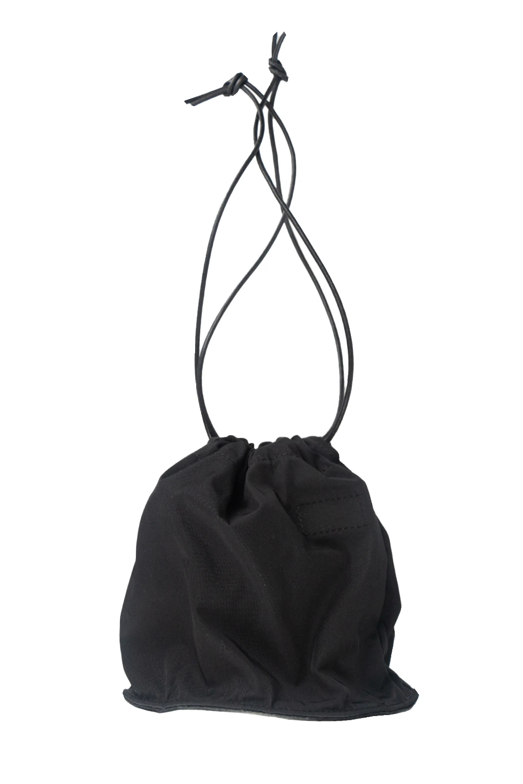 Gabardine Drawstring Bag - Black 3 Gabardine Drawstring Bag - Black - Image 3