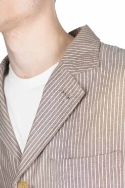 4+1 Patch Pocket Jacket - Brown -Menswear Rise Sales Store tss 41 Patch Pocket Jacket Brown TT50DJ02 2005