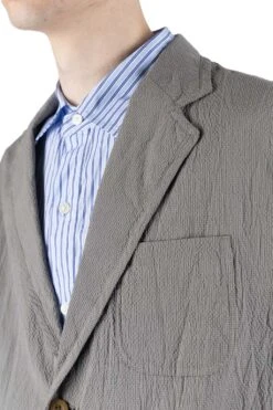 Cotton Ramie Silk 2 Button 3 Patch Pocket Piping Jacket -Menswear Rise Sales Store tss Cotton Ramie Silk 2 Button 3 Patch Pocket Piping Jacket TT48JJ03 05