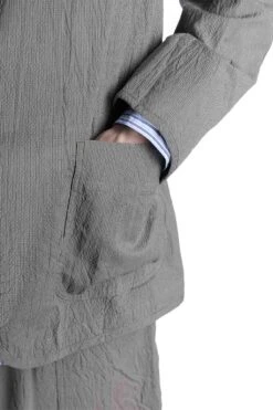 Cotton Ramie Silk 2 Button 3 Patch Pocket Piping Jacket -Menswear Rise Sales Store tss Cotton Ramie Silk 2 Button 3 Patch Pocket Piping Jacket TT48JJ03 06